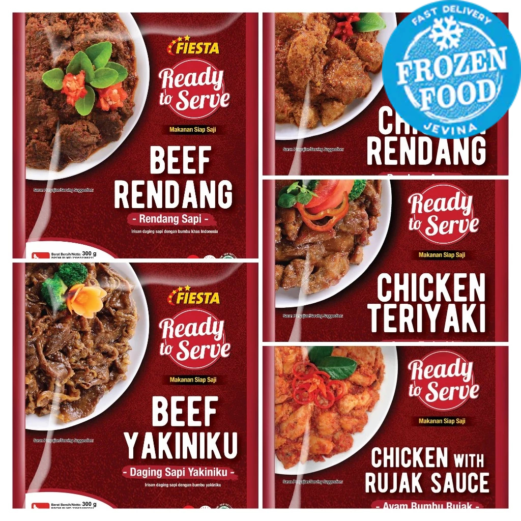 Jual Fiesta Ready To Serve Beef Rendang | Beef Yakiniku | Chicken ...