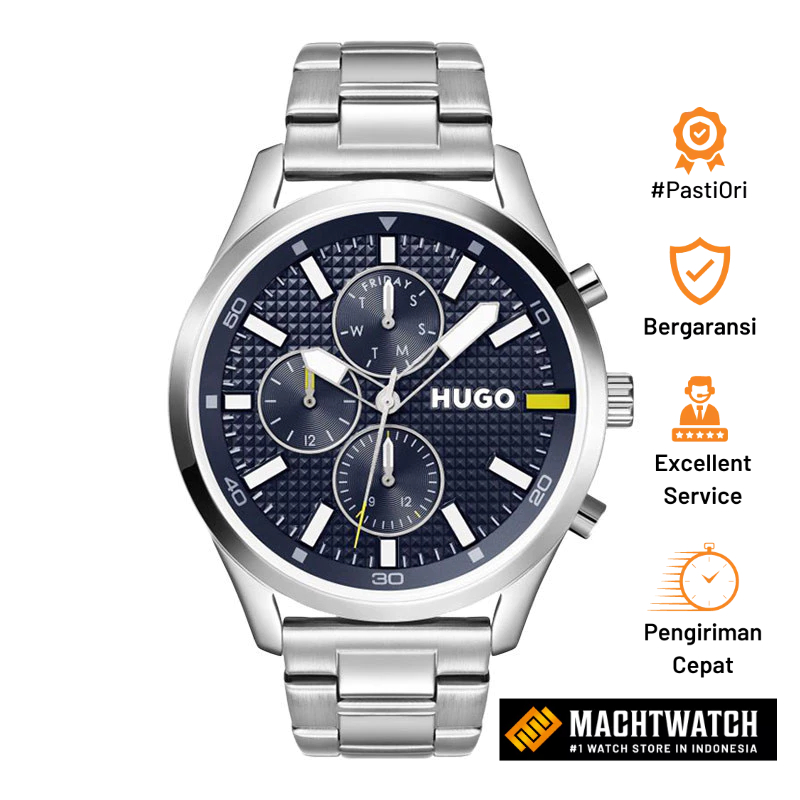 Jual Jam Tangan Pria Hugo Boss Chase 1530163 Men Blue Dial Stainless ...