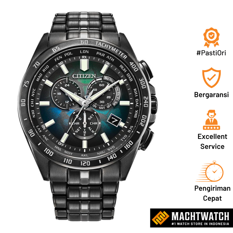 CITIZEN Eco-Drive ワールドタイム クロノグラフ エコドライブ ワールドタイム クロノグラフ チタニウム 電波時計
