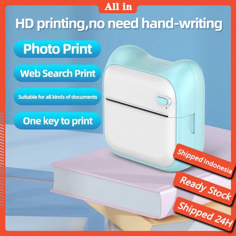 Jual 【Ready stock COD】 Printer Mini Portable Photo Cartoon Thermal ...