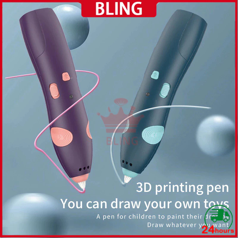 Jual 【COD】Wireless 3D Stereoscopic Printing Pen 3D Printer Arts Pen ...