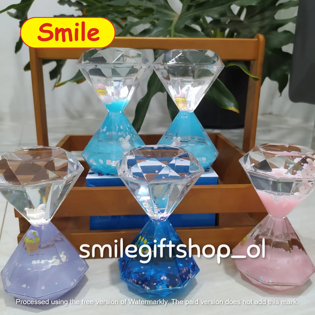 Jual Motion Bubble Drip Oil Hourglass Timer Liquid Hiasan Pajangan