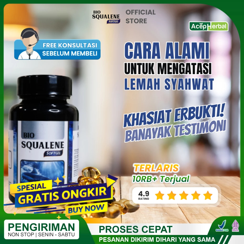 Jual Obat Lemah Syahwat Sahwat Untuk Pria Herbal Bio Squalene Shopee