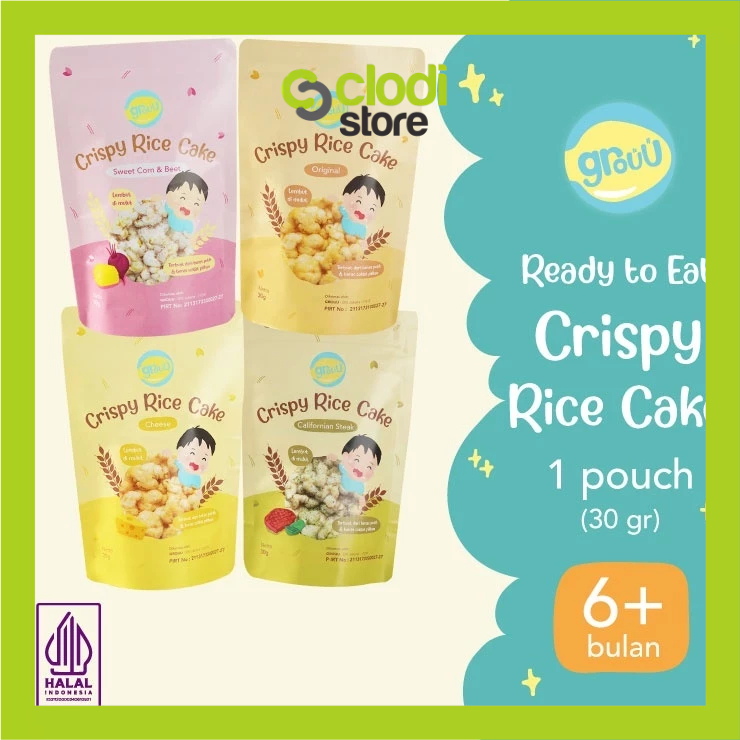 Jual Grouu - Cemilan Anak - Crispy Rice Cake Cemilan Rice Creacker ...