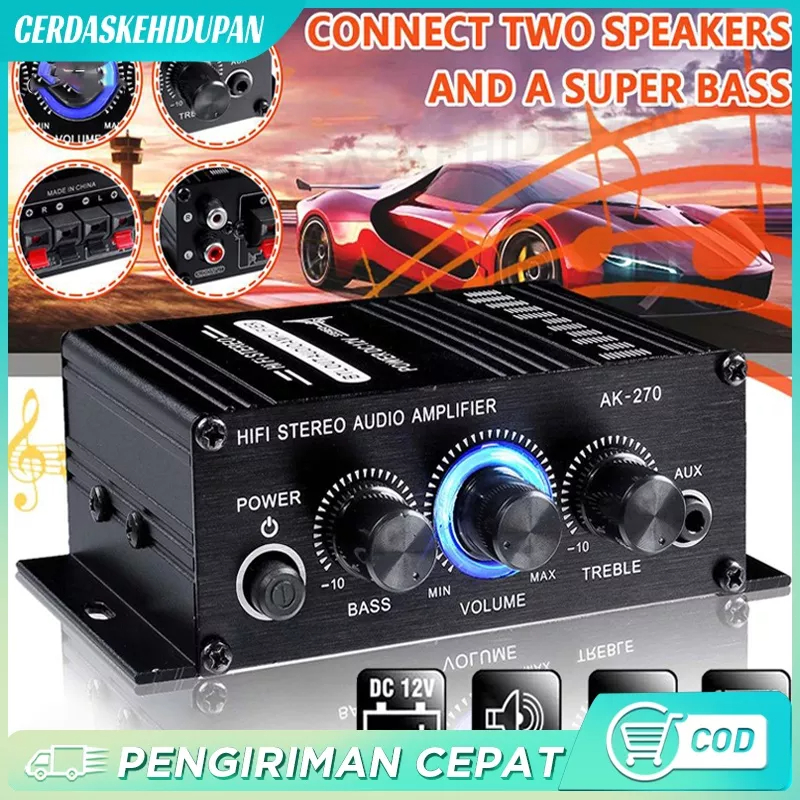 Jual 2 Channel Bluetooth Power Amplifier 800W 400W 200W Home Digital