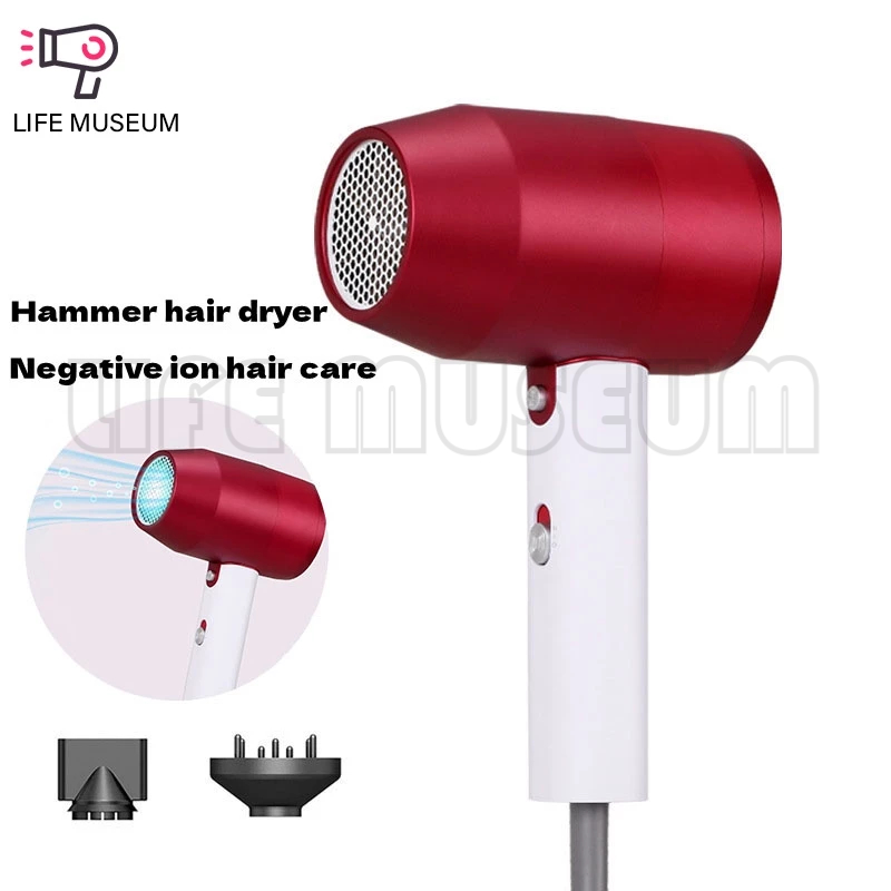 Jual High Power Ionic Hair Dryer Blue Light Travel Hair Blower Dryer