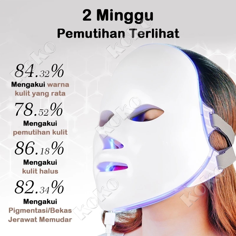 Jual Penjual Lokal Pdt Led Masker Light 7 Warna Led Mask Photon Therapy ...