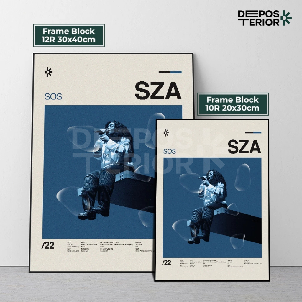 Jual Poster Frame SZA - SOS Cover Album Frameblock | Shopee Indonesia