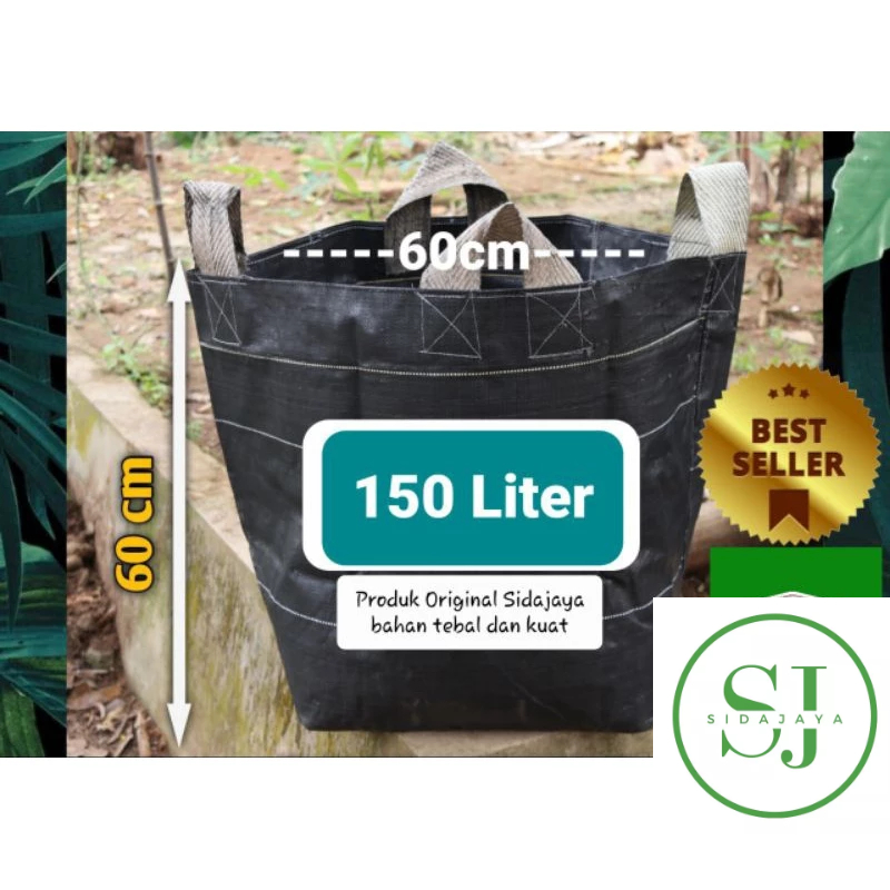 Jual Planterbag Hitam 60 X 60cm (150 Liter)tebal Dan Kuat | Shopee ...