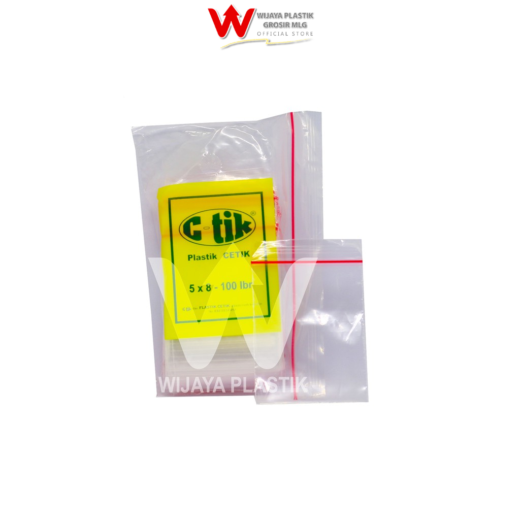 Jual [5Pack] Plastik Klip [C-Tik] ( 5x8 ) --- 500 pcs @5 Pack | 1/2 ...