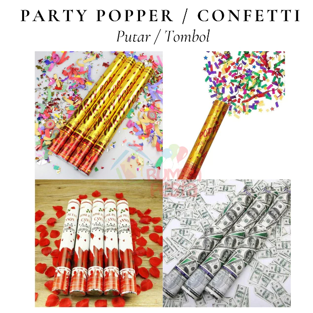 Jual Confetti Popper / Confetti Party / Poper ultah / PARTY POPPER ...