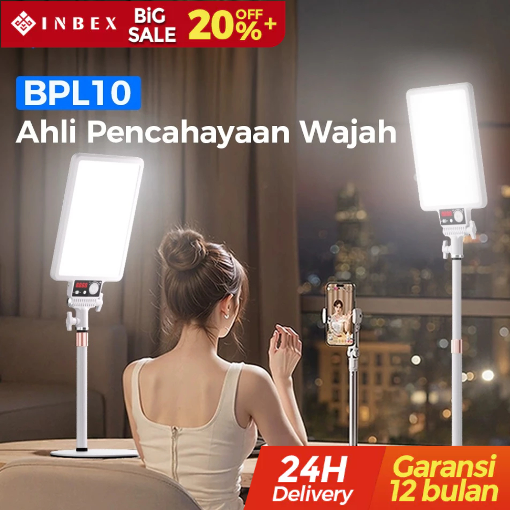 Jual INBEX BPL10 Beauty Light 10 inci Profesional 10W Panel Lampu LED ...