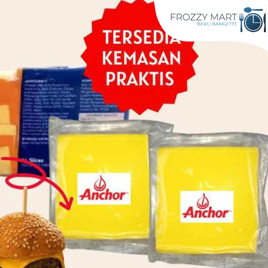 Jual Anchor Slice Cheese Colour Isi 5 Lembar – Keju Lembaran Kuning ...