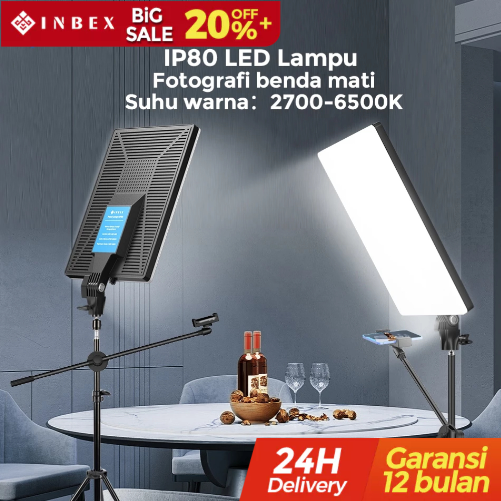 Jual kodaline_shop Siap INBEX IP80 80W lhting Studio 20 inci Lampu ...