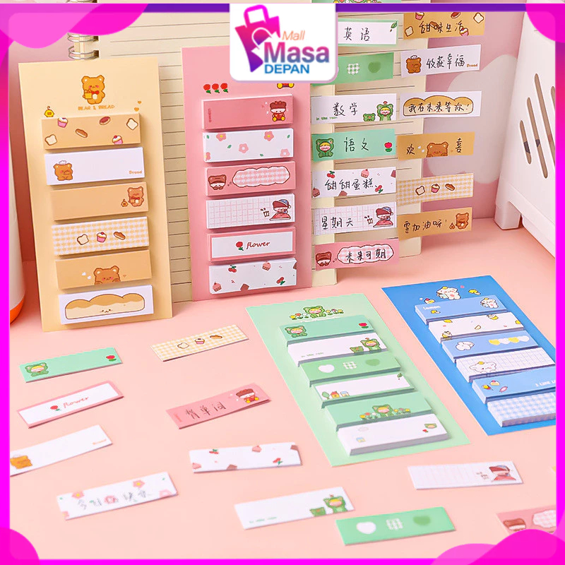 Jual MMD Sticky Notes Lucu 6IN1 Tempelan Kertas Catatan 120 Lembar ...
