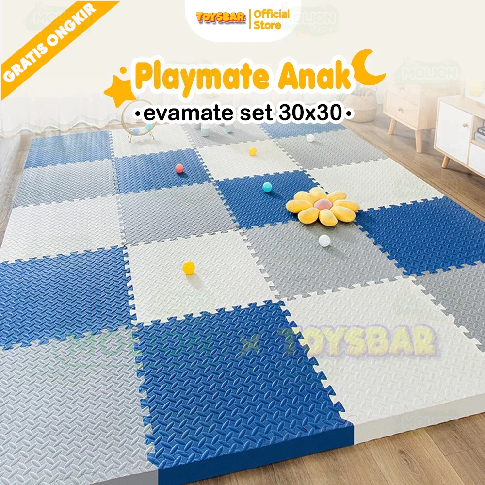 Jual Puzzle Playmat Bayi 30x30cm – Alas Karpet Eva Foam Pengaman