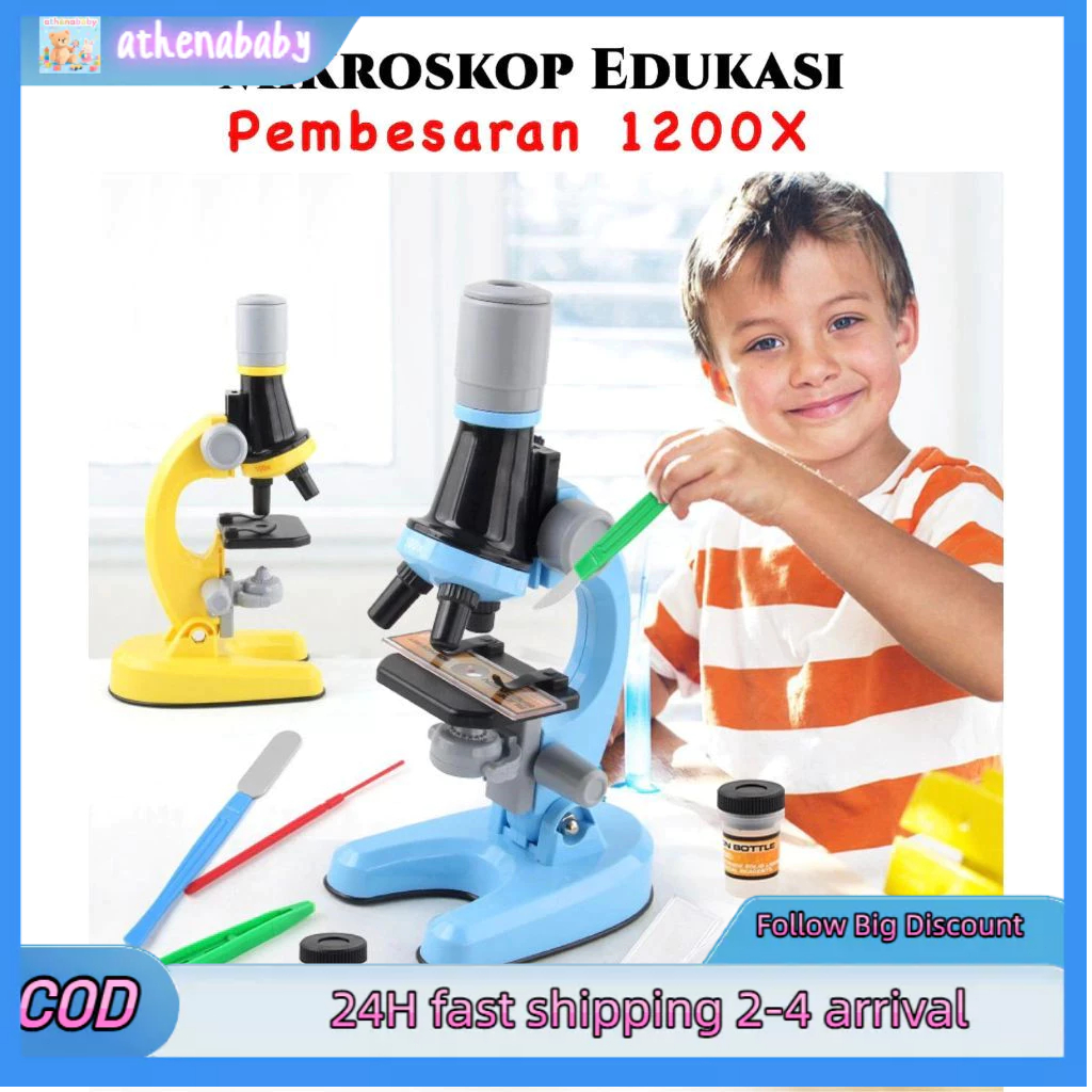 Jual 【COD】Mainan 1200X Mikroskop LED/Mikroskop Science Educational Toys ...