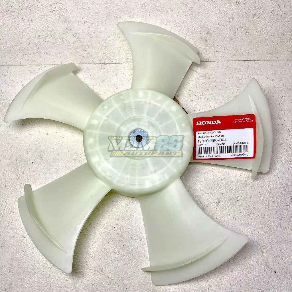Jual Fan Cooling Radiator Daun 5 Kipas Radiator Original 19020-RB0-004 ...