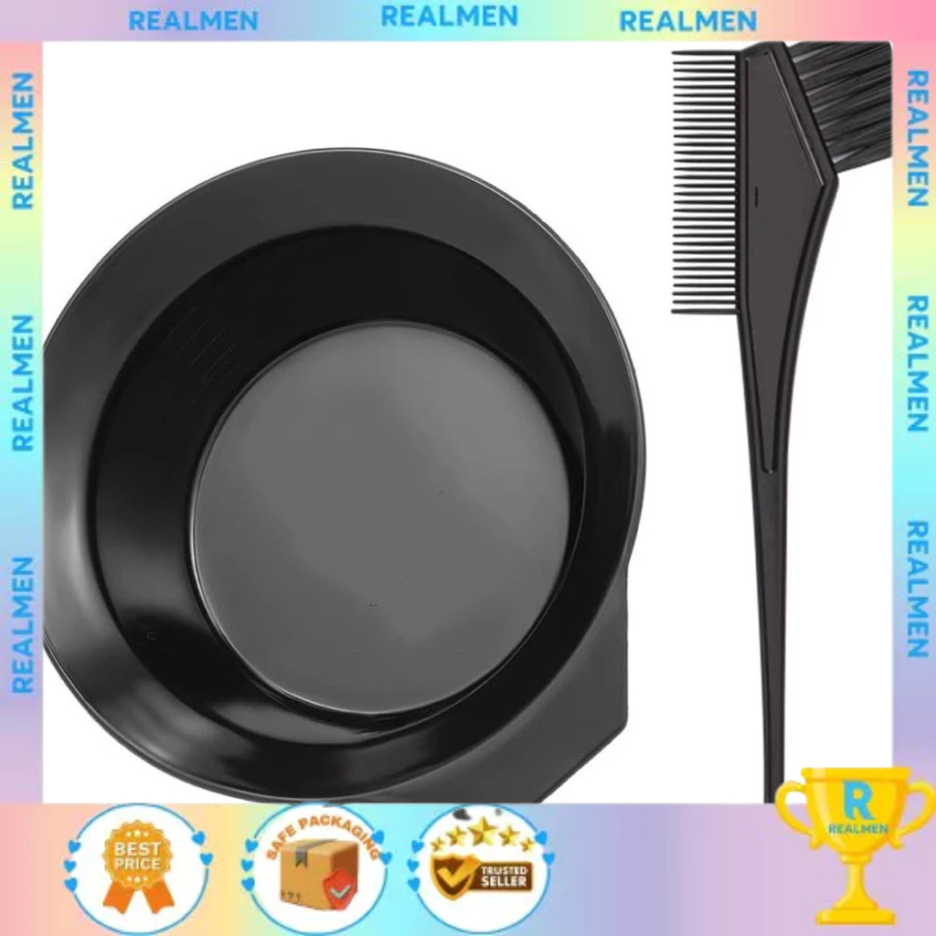 Jual (2IN1) SET MANGKOK CAT RAMBUT + SISIR SEMIR RAMBUT- SET ALAT CAT ...