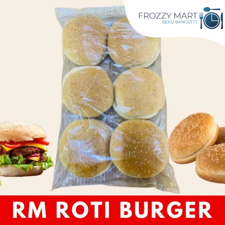 Jual RM Roti Burger 12cm Isi 6 – Bun Burger Lembut & Fresh – Roti ...