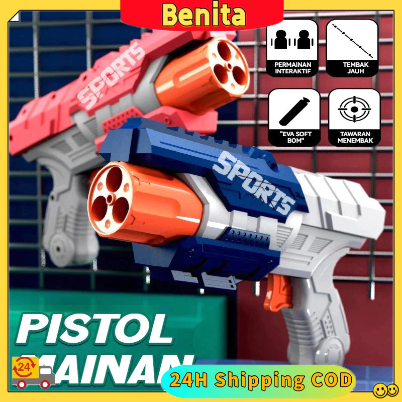 Jual 【Murah COD】Soft Bullet Gun Pistol Mainan Anak Mainan Gun Mainan ...