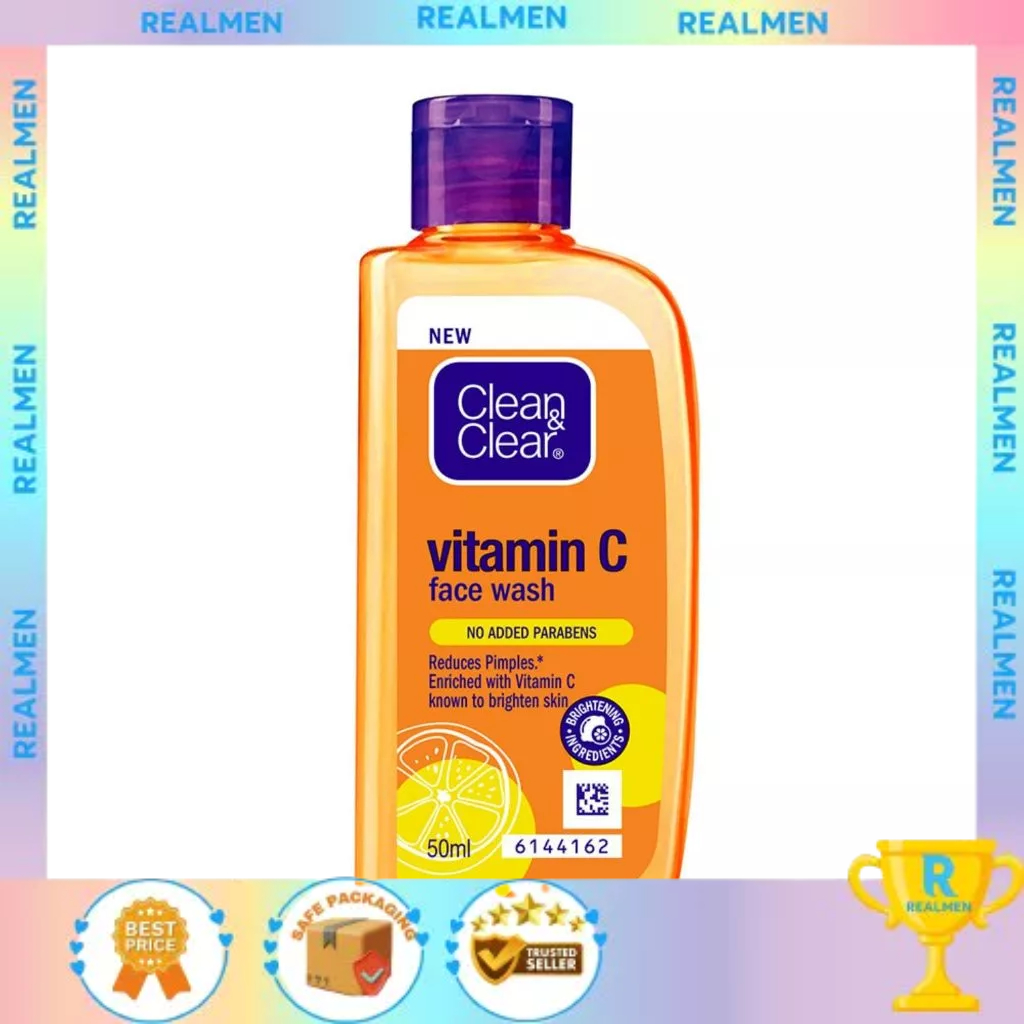 Jual Clean and Clear Vitamin C Face Wash 50ml & 100ml | Pembersih Wajah