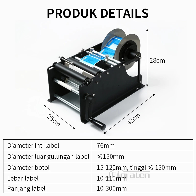Jual Mesin Labelling Botol Manual Sticker Label Alat tempel label ...