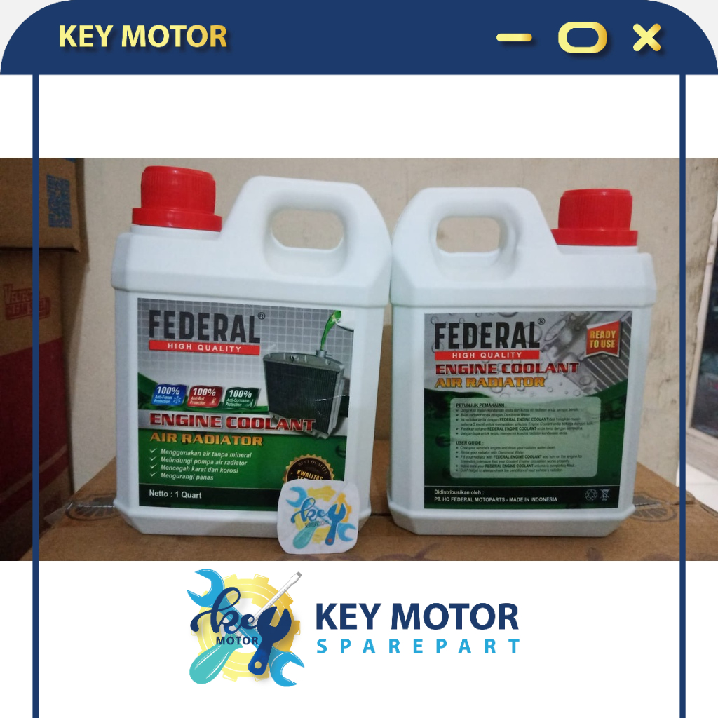 Jual Air Radiator Motor Coolant Federal High Quality 1 Liter 100% Asli ...