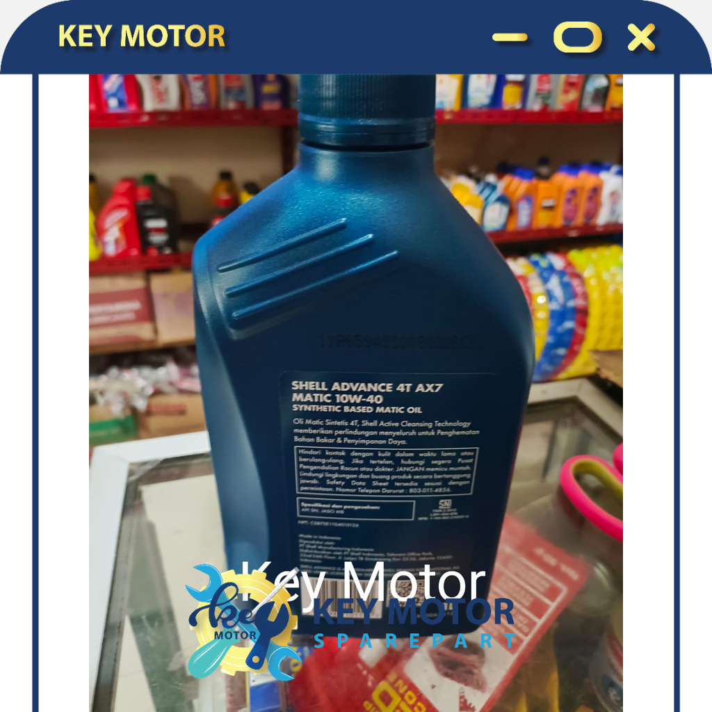 Jual Shell Advance AX7 Scooter Matic Sae 10W-40 1L AX 7 1 Liter 100% ...