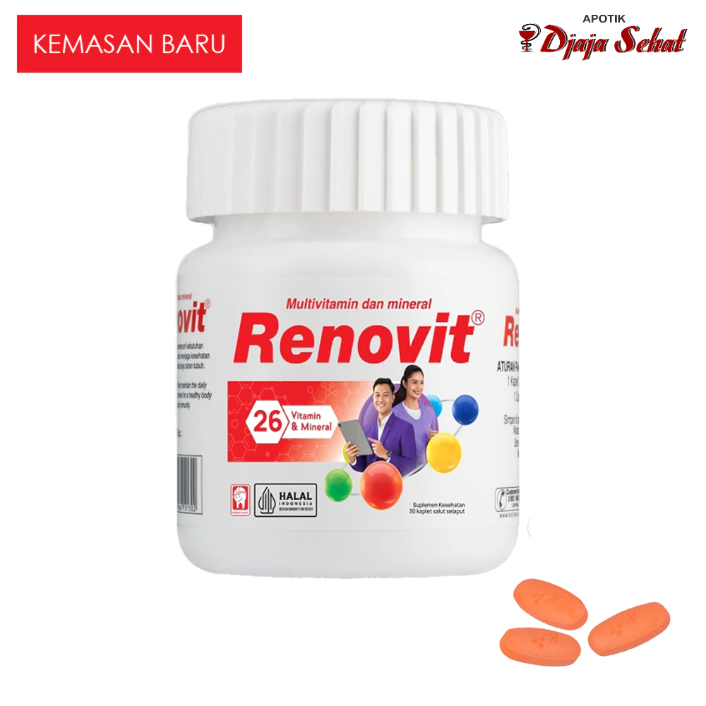 Jual RENOVIT MULTIVITAMIN 30 TABLET | Shopee Indonesia