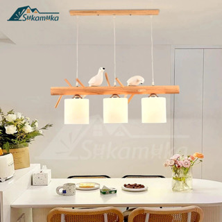 Jual Restoran Lampu Gantung Ruang Makan Kayu Aesthetic Lampu Hias