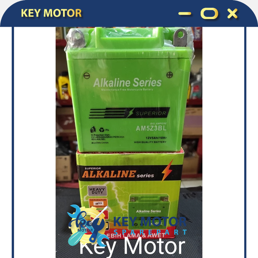 Jual Aki / Accu Kering Alkaline Alkalin Series Motor Yamaha Fiz R 5A 5 ...