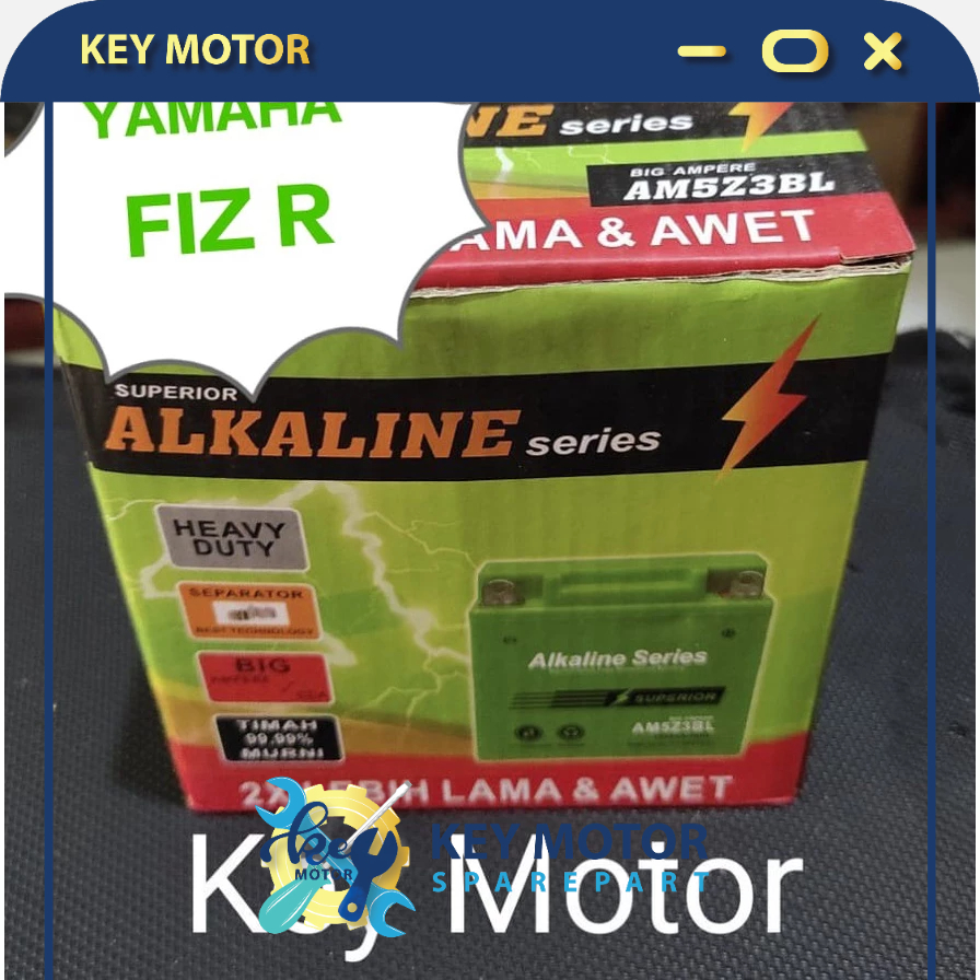 Jual Aki / Accu Kering Alkaline Alkalin Series Motor Yamaha Fiz R 5A 5 ...