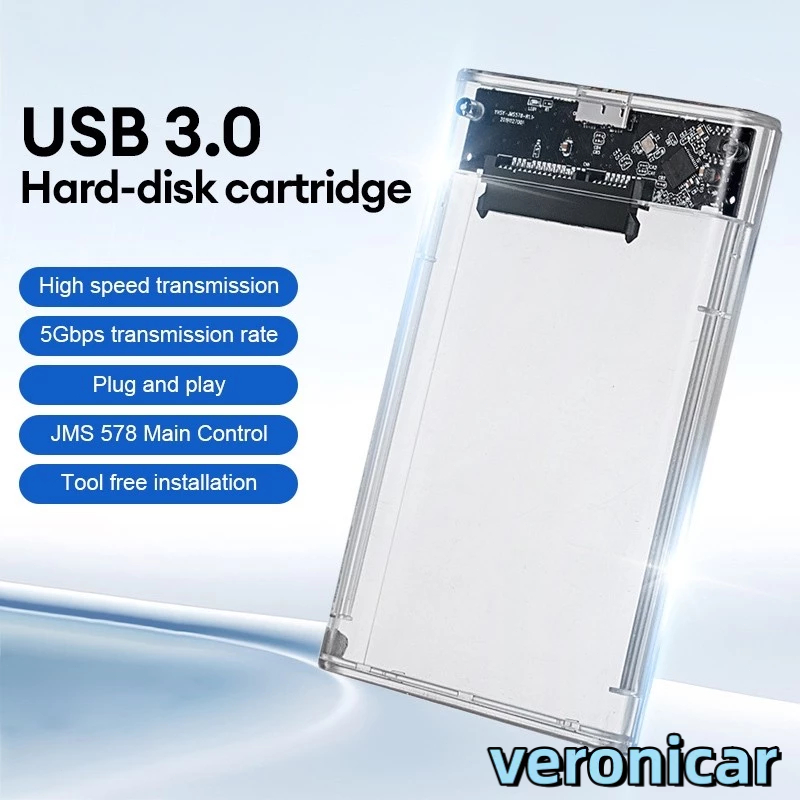 Jual Casing Hardisk External HDD SSD External Case Transparan