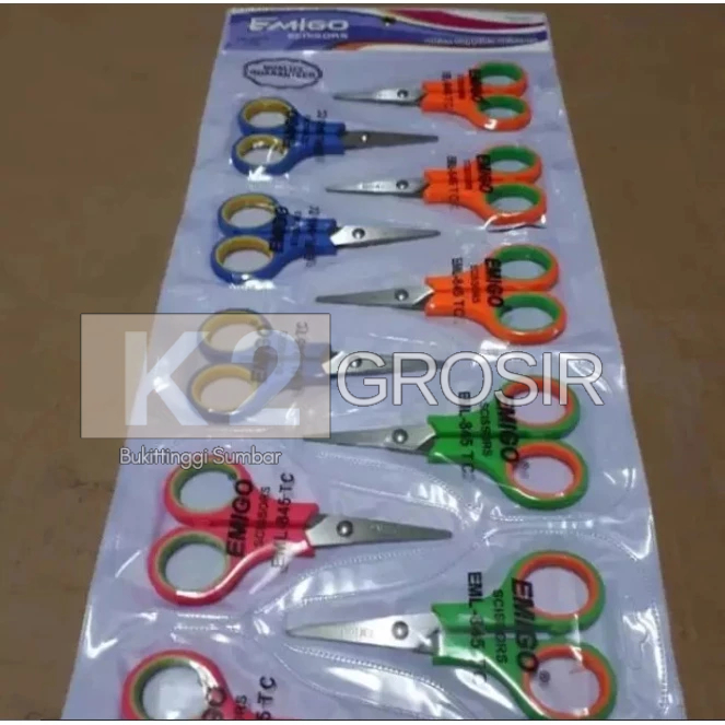 Jual (1 Renteng / 12 Pcs) Gunting Rentengan Ukuran 4'' Kecil | Shopee ...