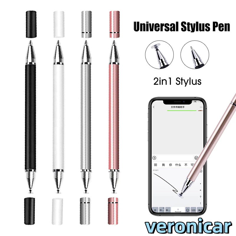 Jual 2 in 1 Stylus Pen Universal For iPad Android Phone Tablet All Device  Touch Pen/Universal Capacitive Stylus -Ver | Shopee Indonesia