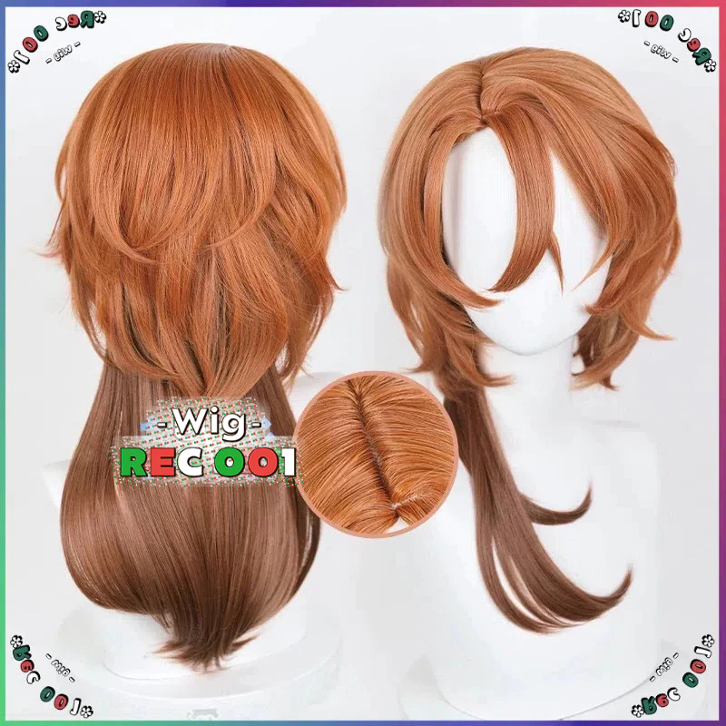 Orange Perücke Für Cosplay – Bungo Stray Dogs Chuuya Nakahara Anime Wig