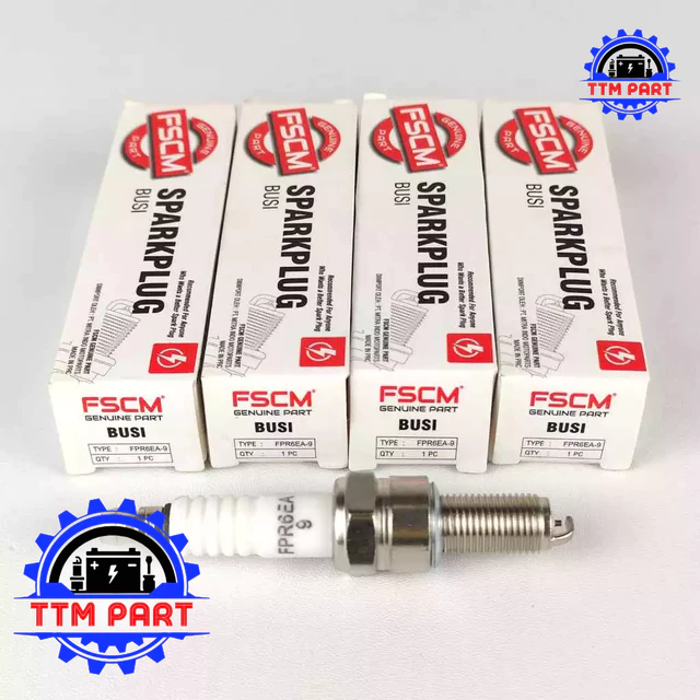 SPARK PLUG BUSI FPR6EA-9 RESISTOR KARISMA KHARISMA BEAT BLADE CS1 SUPRA X 125 VARIO SONIC VIXION JUPITER MX XEON 125 FI SATRIA FU FSCM