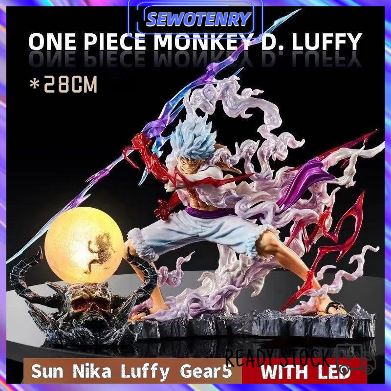 Jual 【COD】28Cm Action Figure One Piece Sun Nika Luffy Gear 5 Wink ...
