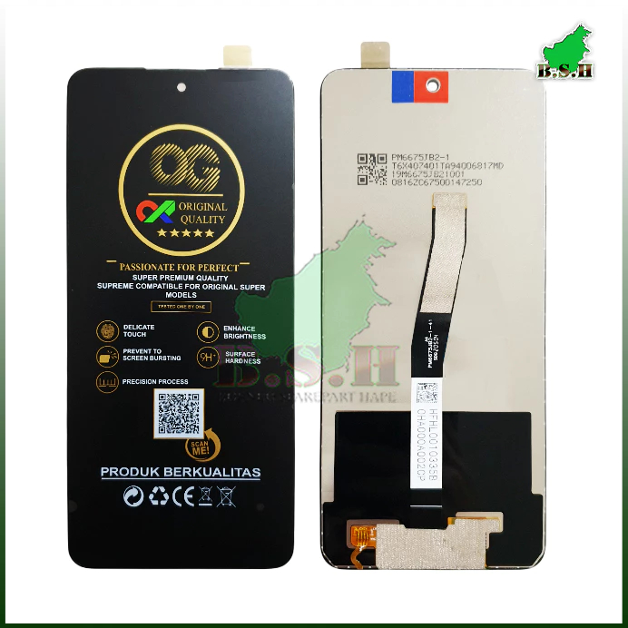 Jual LCD TOUCHSCREEN XIAOMI REDMI NOTE 9 PRO HITAM | Shopee Indonesia