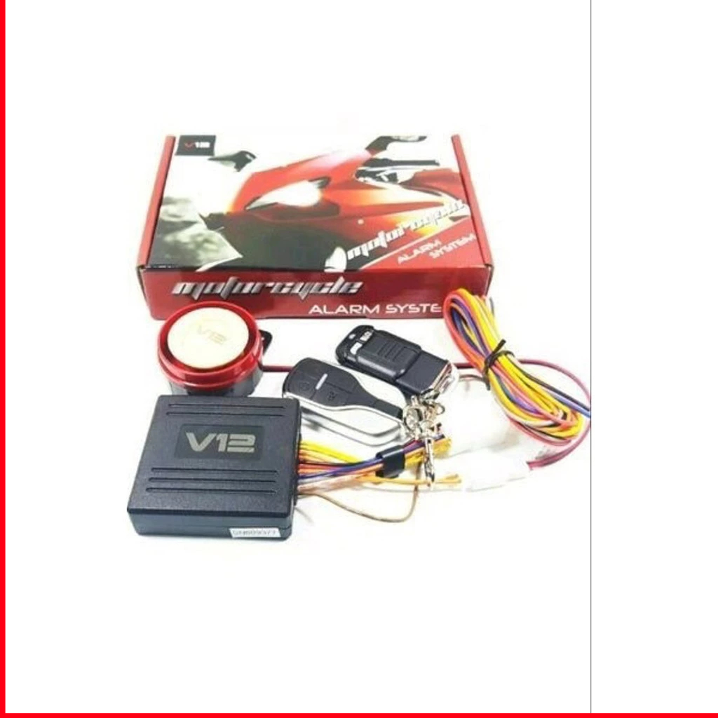 Jual Alarm Motor Remote V12 Fitur Lengkap - Alarm Motor Antimaling ...