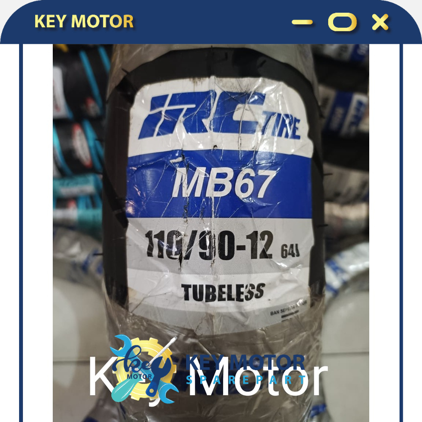 Jual Ban Luar Belakang Motor IRC MB67 110/90-12 TUBELESS TUBLES 100% ...