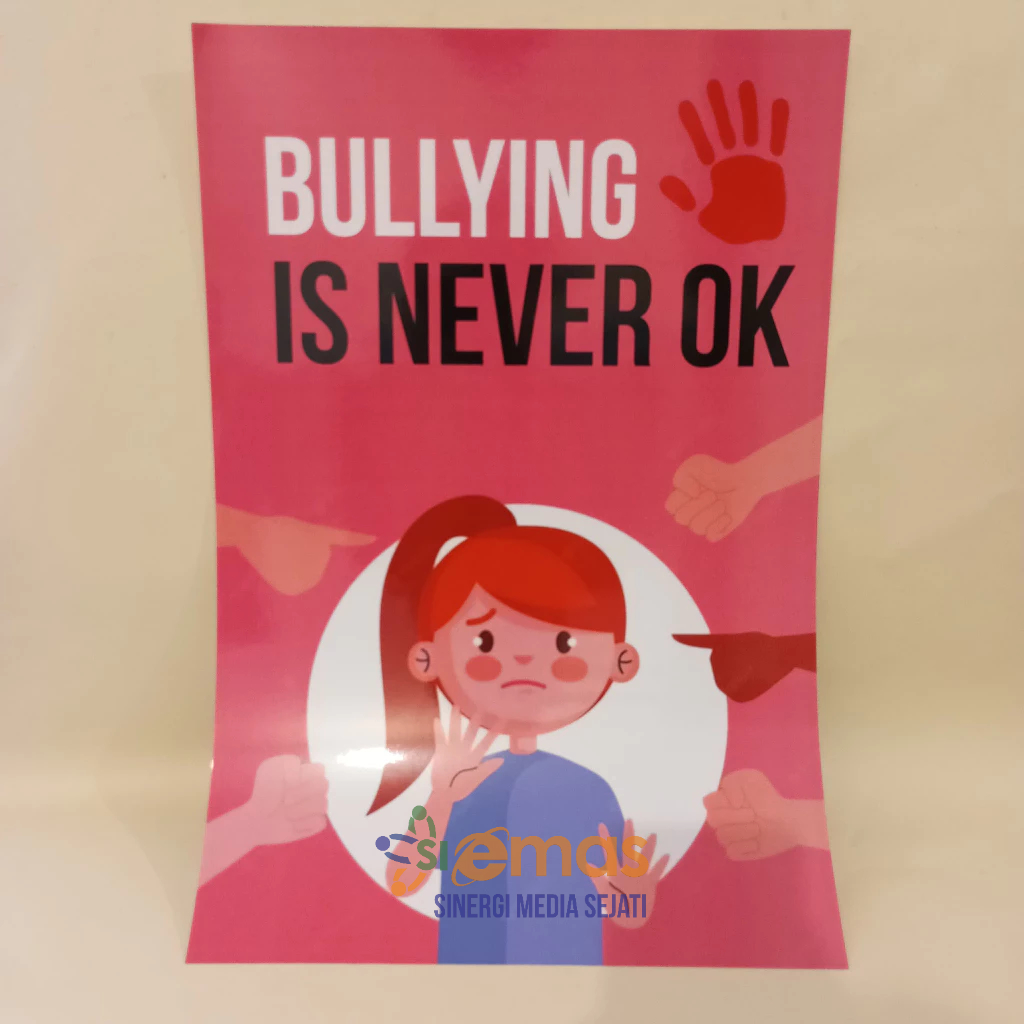 Jual Poster Bullying Is Never OK | Poster Stop Bullying | Shopee Indonesia