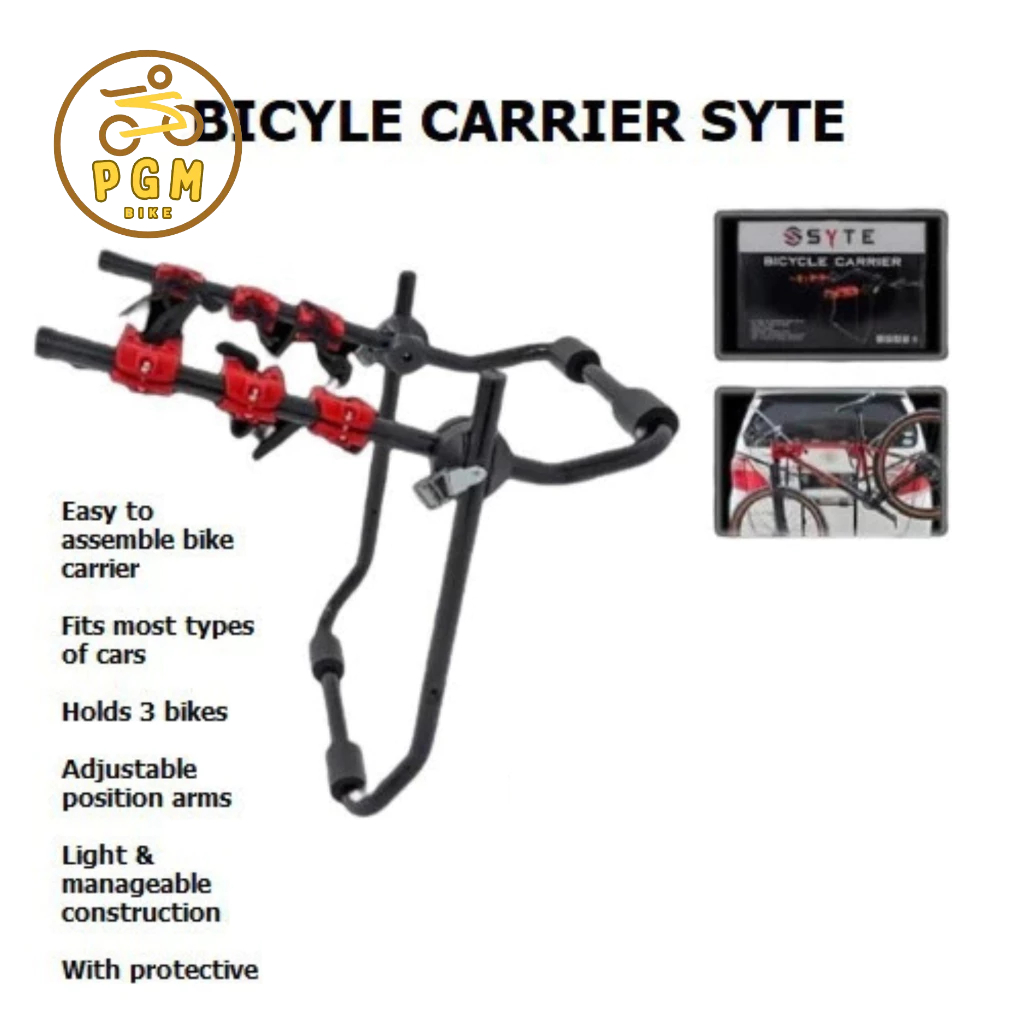 Jual SYTE Bicycle Bike Carrier 3 Sepeda Rak Bracket Gantungan Car Bike ...