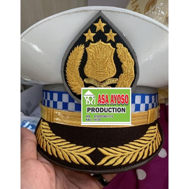 Jual (POLRI ) Topi Pet Polisi lalu lintas terBARU Catur Terbaru ...