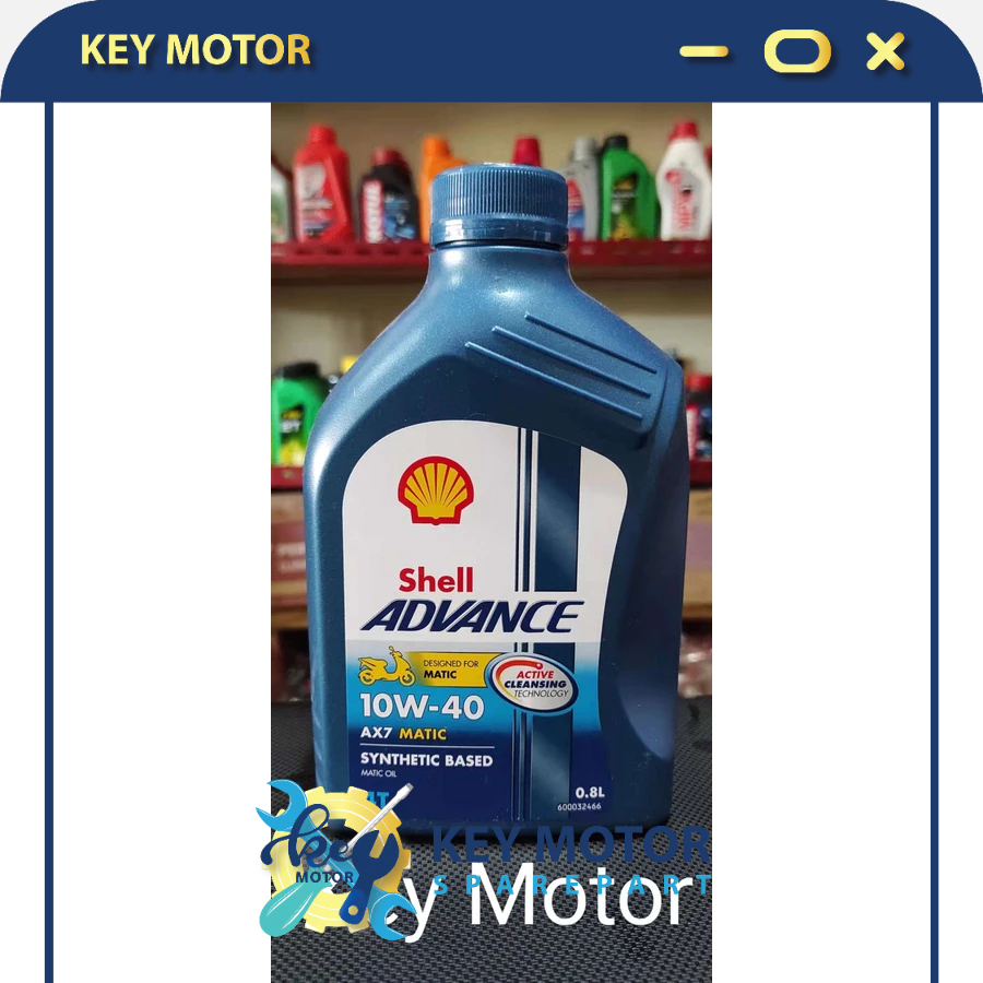 Jual Oli Mesin Motor SHELL ADVANCE AX7 SCOOTER MATIC 4T 10W-40 0,8Liter ...