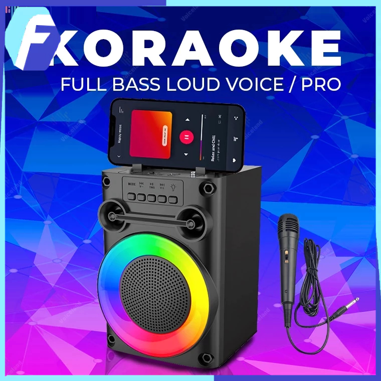 Jual COD PRO BASS Speaker Bluetooth Karaoke Protable Super Bass ...