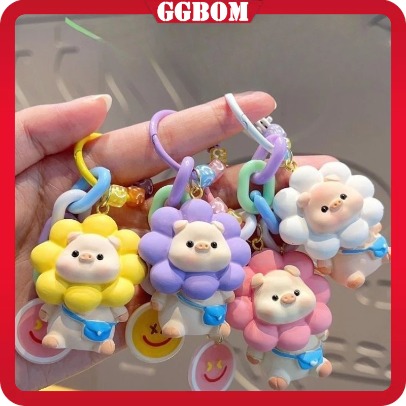 Jual Gantungan Kunci Babi Lucu Imut Pink Karakter Keychain Hadiah ...