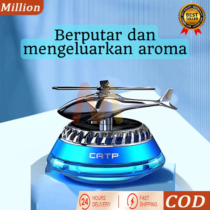 COD Pajangan Dashboard Mobil Bentuk Helikopter Mewah dan Unik Berputar Otomatis
