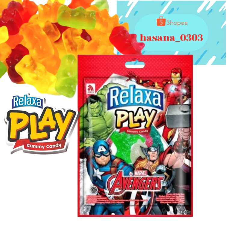 Jual Relaxa Play Permen Gummy Avengers Assorted 40 g | Shopee Indonesia